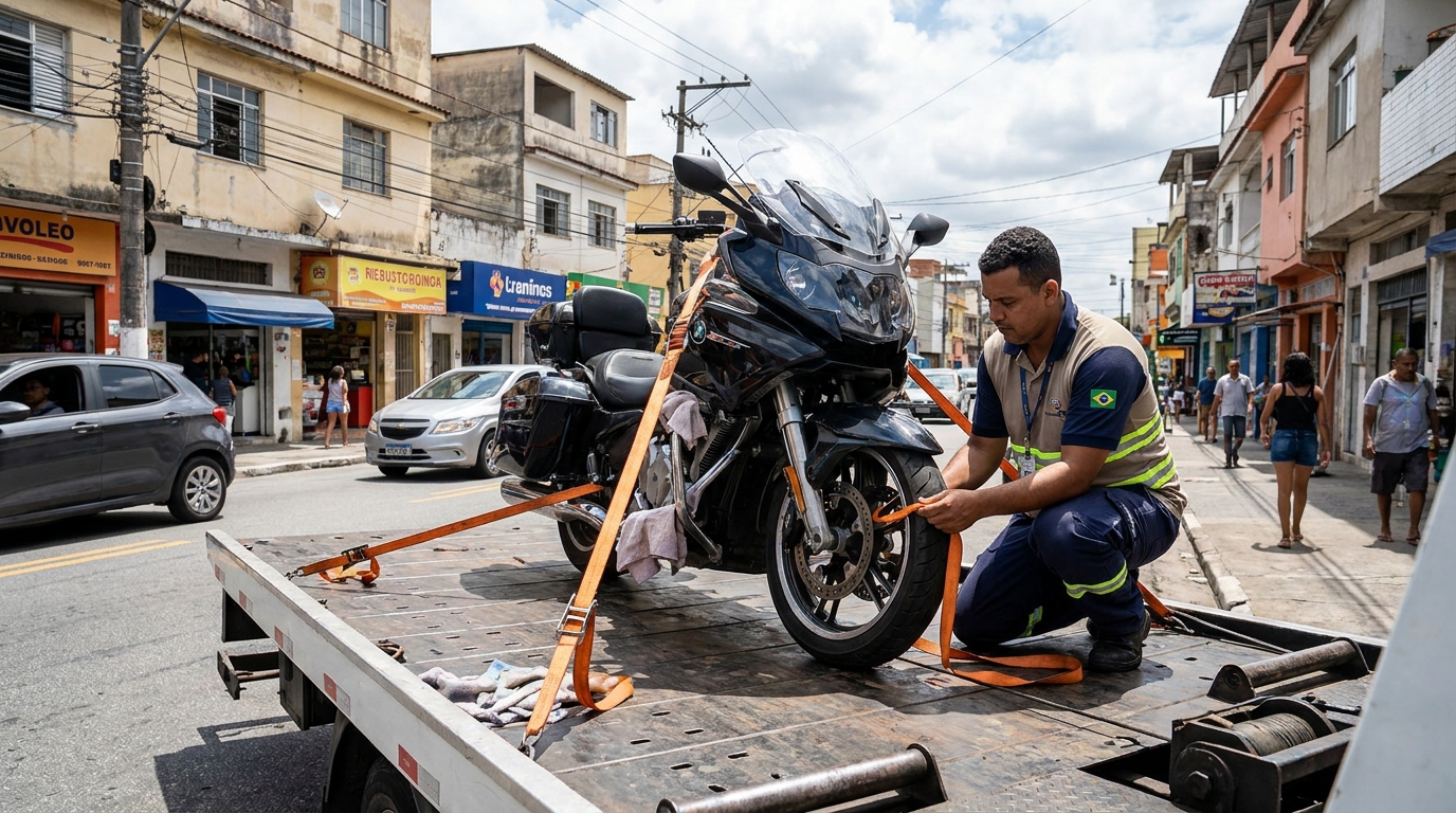 Remoção de Moto em Pane no Aero Rancho, Campo Grande‑MS