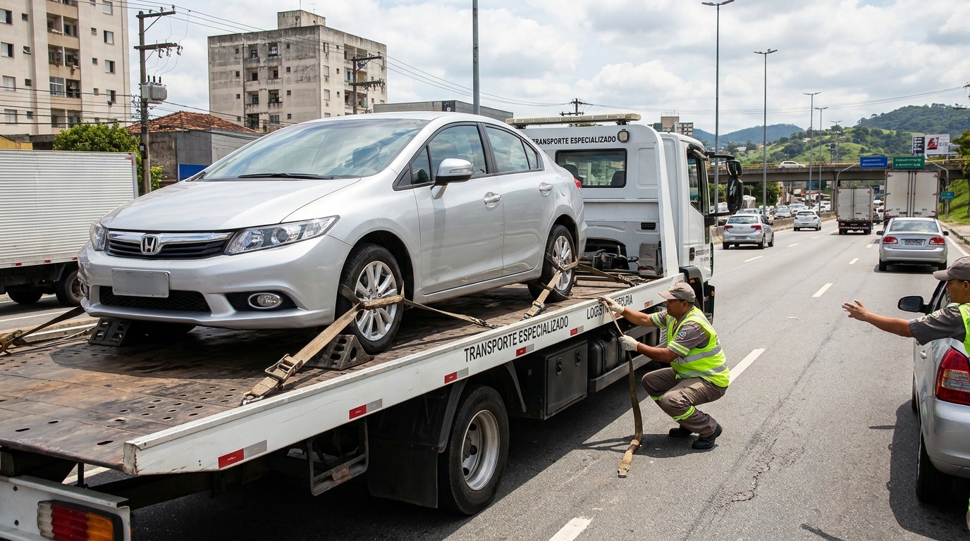 Transporte de Motocicletas no Guanandi, Campo Grande‑MS